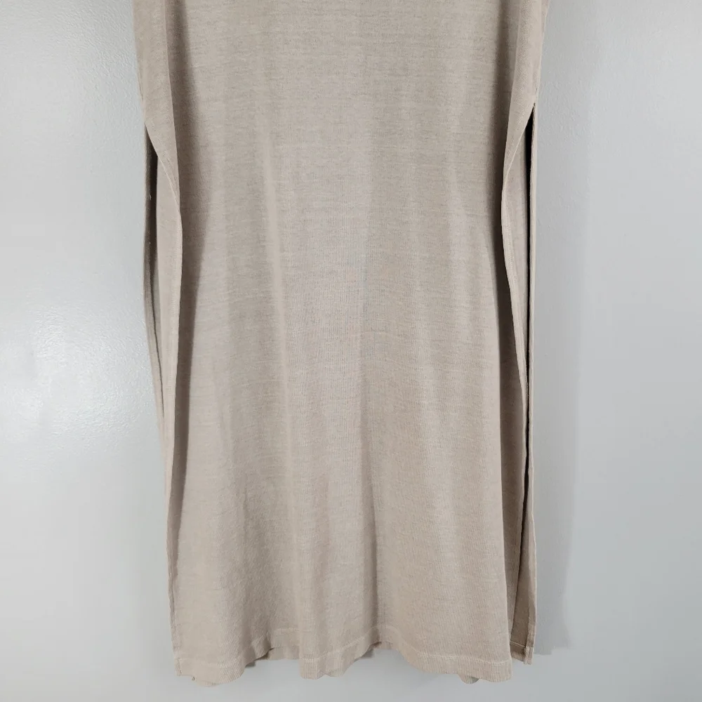 FREE PEOPLE BEACH sleeveless longline cotton popover turtleneck tunic dress USA